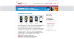 Desktop Screenshot of mobile-application.maadesigns.co.uk